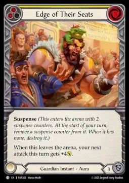 Edge of Their Seats (Yellow) (Rainbow Foil) - Super Slam (Common) [SUP-202]