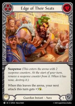 Edge of Their Seats (Blue) (Rainbow Foil) - Super Slam (Common) [SUP-203]