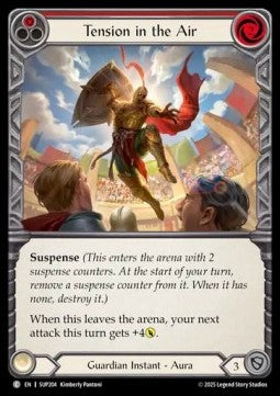 Tension in the Air (Red) (Rainbow Foil) - Super Slam (Common) [SUP-204]