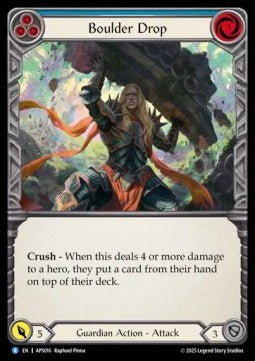 Boulder Drop (Blue) (Regular) - Armory Deck: Pleiades (Rare) [APS-016]