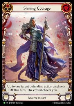 Shining Courage (Extended Art Rainbow Foil) - GEM Pack Promos (Promo) [GEM-090]