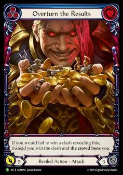 Overturn the Results (Extended Art Rainbow Foil) - GEM Pack Promos (Promo) [GEM-094]