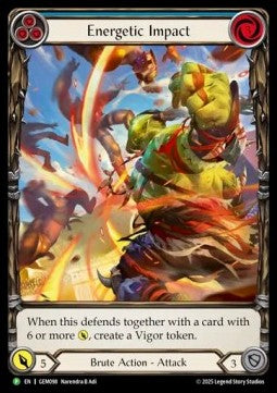 Energetic Impact (Extended Art Rainbow Foil) - GEM Pack Promos (Promo) [GEM-098]
