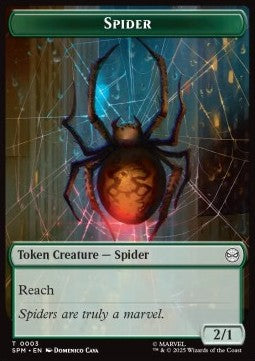 Spider Token (G 2/1) // Food Token - Marvel's Spider-Man: Tokens (Token) [TSPM-T 3/5]