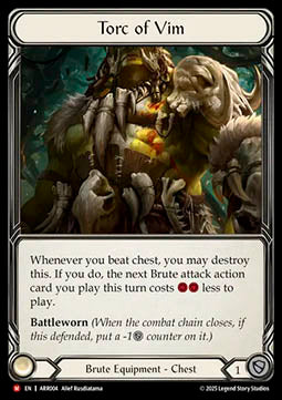 Torc of Vim (Rainbow Foil) - Armory Deck: Rhinar (Majestic) [ARR-004]