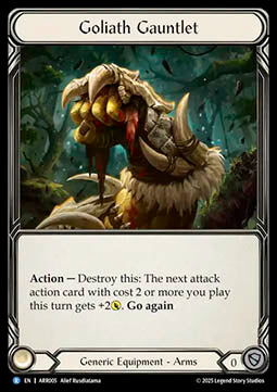 Goliath Gauntlet (Rainbow Foil) - Armory Deck: Rhinar (Rare) [ARR-005]