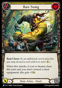 Bare Swing (Yellow) (Regular) - Armory Deck: Rhinar (Rare) [ARR-017]
