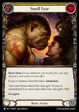 Smell Fear (Yellow) (Regular) - Armory Deck: Rhinar (Rare) [ARR-021]