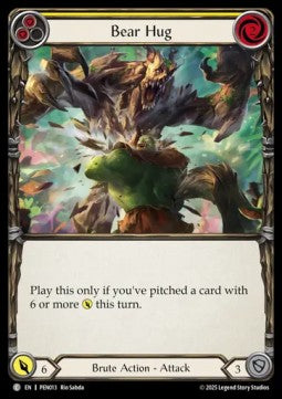 Bear Hug (Yellow) (Rainbow Foil) - Compendium Of Rathe (Common) [PEN-013]