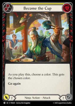 Become the Cup (Yellow) (Rainbow Foil) - Compendium Of Rathe (Common) [PEN-041]