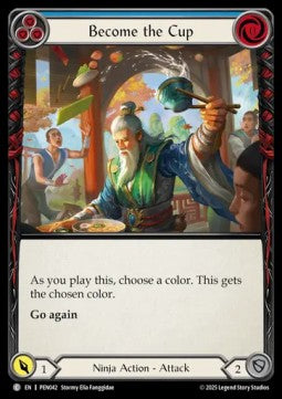Become the Cup (Blue) (Rainbow Foil) - Compendium Of Rathe (Common) [PEN-042]