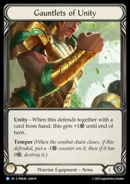Gauntlets of Unity (Cold Foil) - Compendium Of Rathe (Rare) [PEN-046]