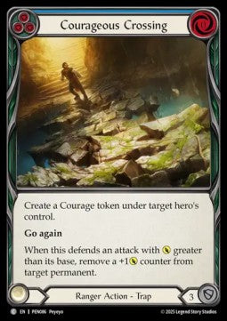 Courageous Crossing (Rainbow Foil) - Compendium Of Rathe (Common) [PEN-086]