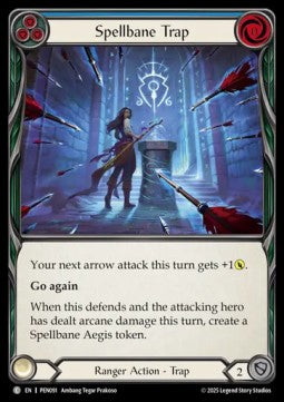 Spellbane Trap (Blue) (Rainbow Foil) - Compendium Of Rathe (Common) [PEN-091]