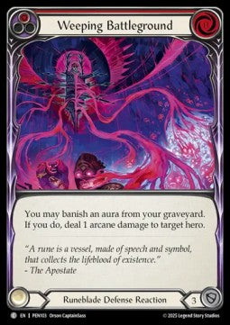 Weeping Battleground (Red) (Regular) - Compendium Of Rathe (Common) [PEN-103]