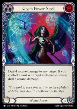 Glyph Power Spell (Rainbow Foil) - Compendium Of Rathe (Rare) [PEN-113]
