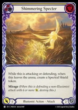 Shimmering Specter (Yellow) (Rainbow Foil) - Compendium Of Rathe (Common) [PEN-134]