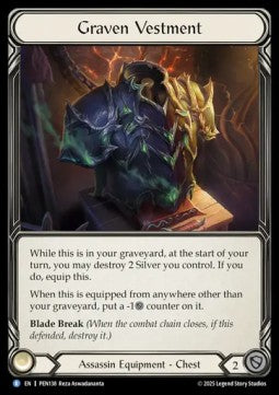 Graven Vestment (Cold Foil) - Compendium Of Rathe (Rare) [PEN-138]