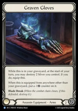 Graven Gloves (Cold Foil) - Compendium Of Rathe (Rare) [PEN-139]