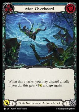 Man Overboard (Blue) (Rainbow Foil) - Compendium Of Rathe (Common) [PEN-161]