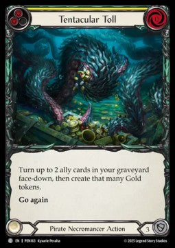 Tentacular Toll (Yellow) (Rainbow Foil) - Compendium Of Rathe (Common) [PEN-163]