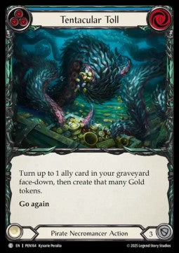 Tentacular Toll (Blue) (Rainbow Foil) - Compendium Of Rathe (Common) [PEN-164]