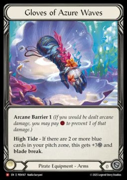 Gloves of Azure Waves (Cold Foil)