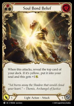 Soul Bond Belief (Red) (Rainbow Foil) - Compendium Of Rathe (Common) [PEN-186]
