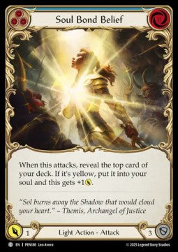 Soul Bond Belief (Blue) (Regular) - Compendium Of Rathe (Common) [PEN-188]