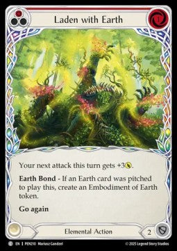 Laden with Earth (Rainbow Foil) - Compendium Of Rathe (Common) [PEN-210]