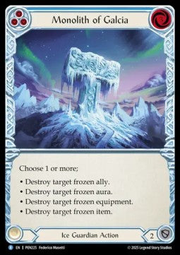 Monolith of Galcia (Rainbow Foil) - Compendium Of Rathe (Rare) [PEN-225]