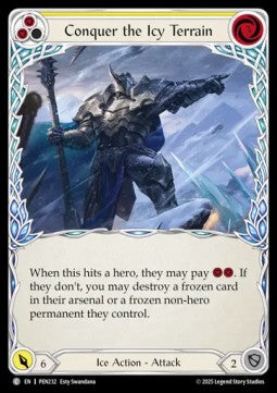 Conquer the Icy Terrain (Yellow) (Regular) - Compendium Of Rathe (Common) [PEN-232]