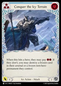 Conquer the Icy Terrain (Blue) (Regular) - Compendium Of Rathe (Common) [PEN-233]