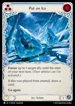 Put on Ice (Blue) (Rainbow Foil) - Compendium Of Rathe (Common) [PEN-236]