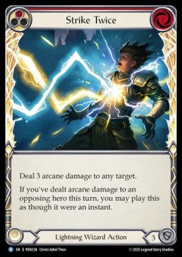 Strike Twice (Rainbow Foil) - Compendium Of Rathe (Rare) [PEN-238]