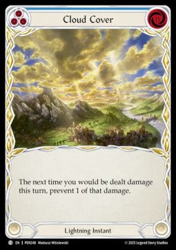 Cloud Cover (Blue) (Rainbow Foil) - Compendium Of Rathe (Common) [PEN-248]
