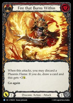 Fire that Burns Within (Rainbow Foil) - Compendium Of Rathe (Rare) [PEN-255]