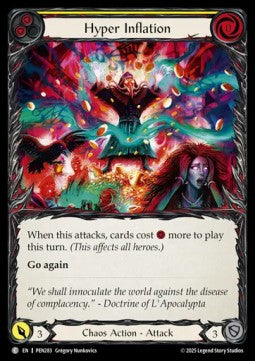 Hyper Inflation (Yellow) (Rainbow Foil) - Compendium Of Rathe (Common) [PEN-283]