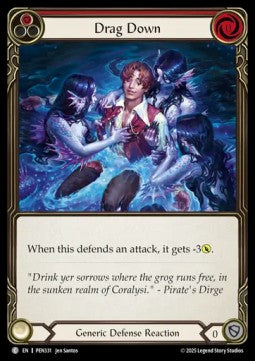 Drag Down (Red) (Regular) - Compendium Of Rathe (Common) [PEN-331]