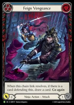 Feign Vengeance (Extended Art Rainbow Foil) - GEM Pack Promos (Promo) [GEM-117]