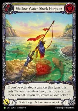 Shallow Water Shark Harpoon (Extended Art Regular) - GEM Pack Promos (Promo) [GEM-127]