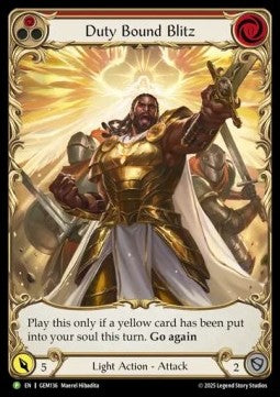 Duty Bound Blitz (Extended Art Regular) - GEM Pack Promos (Promo) [GEM-136]