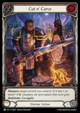 Cut n' Carve (Red) (Extended Art Rainbow Foil) - LGS Promos (Rare) [LGS-447]