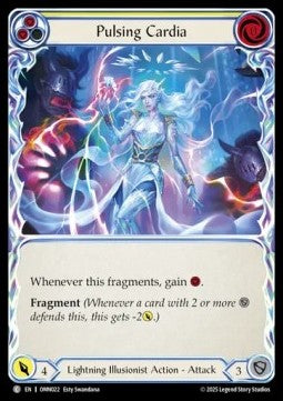 Pulsing Cardia (Yellow) (Rainbow Foil) - Omens of the Third Age (Common) [OMN-022]