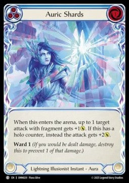 Auric Shards (Blue) (Rainbow Foil) - Omens of the Third Age (Common) [OMN-029]