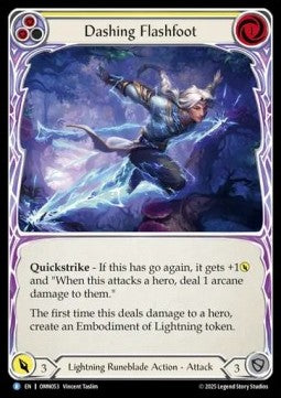 Dashing Flashfoot (Regular) - Omens of the Third Age (Rare) [OMN-053]