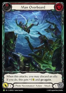 Man Overboard (Red) (Extended Art Regular) - GEM Pack Promos (Promo) [GEM-126]
