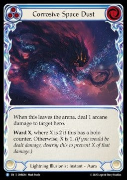 Corrosive Space Dust (Blue) (Rainbow Foil) - Omens of the Third Age (Rare) [OMN-014]