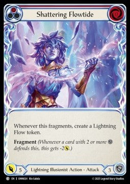 Shattering Flowtide (Red) (Regular) - Omens of the Third Age (Common) [OMN-024]