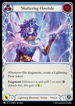 Shattering Flowtide (Blue) (Regular) - Omens of the Third Age (Common) [OMN-026]